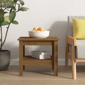 Tavolino Da Salotto Ambra 45x45x40 Cm Legno Massello Di Pino /