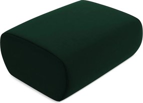 Poggiapiedi verde con rivestimento in velluto Kapua – Makamii