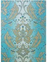 Matthew Williamson Carta da parati Viceroy - Turqoise/ Gold