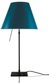 Costanza Lampada da Tavolo con Dimmer Nero/Blu Petrolio - Luceplan