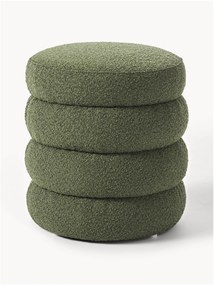 Pouf imbottito in bouclé Alto