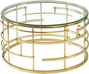 Tavolino da caffè Livia in oro