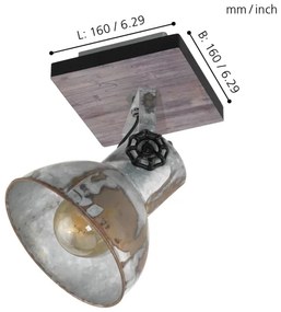 Eglo 49648 - Faretto BARNSTAPLE 1xE27/40W/230V