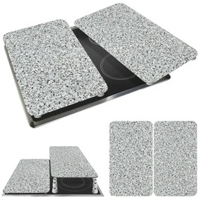 WENKO 2521120500-Copertura per piastra ABDECKPLATTE - Neutra 30x52 cm granito/multicolore