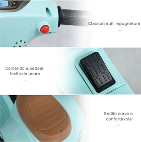 Scooter Elettrico per Bambini Licenza Ufficiale Piaggio Vespa Small 7,2V 2,5Ah Verde...