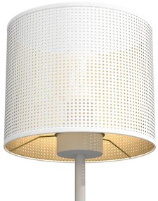 Lampada da tavolo LOFT SHADE 1xE27/60W/230V diametro 18 cm bianco/oro