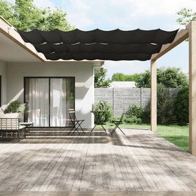 Paravento Verticale Antracite 140x360 Cm İn Tessuto Oxford /
