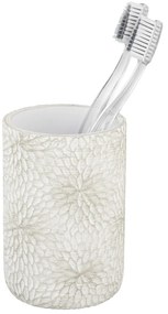 Portaspazzolino bianco/dorato in poliresina Montalfano – Wenko