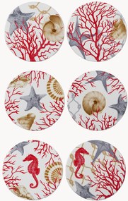 Set di 6 sottobicchieri Coral
