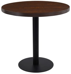 Tavolo Da Bistrot Marrone Scuro 80 Cm İn Mdf /