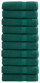 Asciugamani Da Bagno Solund 10 Pz Verdi 100x150cm 600 G/m² /