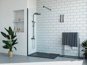 Parete per doccia walk-in Nero opaco 100 x 200 cm - DAREN