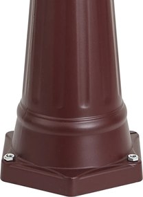 Lanterna da esterno classica rosso scuro 220cm 3 luci IP44 - Havana