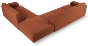 Divano angolare marrone in tessuto bouclé (angolo destro) Molino - Micadoni Home