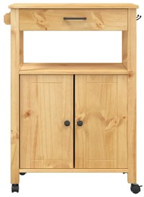 Carrello da cucina monza 60x40x90 cm in legno massello di pino
