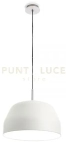 Mug lampadario a sospensione 3 luci media in metallo crema attacco ...