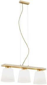 Argon 6250 - Lampadario a sospensione con filo ARDEN 3xE27/15W/230V oro