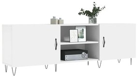 Mobile porta tv bianco 150x30x50 cm in legno multistrato