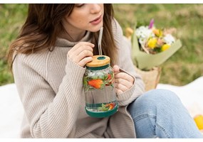 Barattolo con cannuccia 600 ml Fuori – Vialli Design