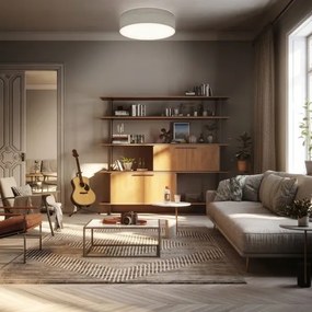 Plafoniera da soffitto 2xE27/40W/230V Ø 38 cm beige