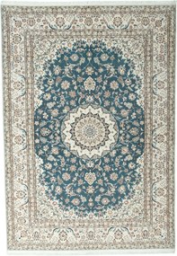 Nain Tappeto persiano 170x240 Verde (Iran) Annodato A Mano