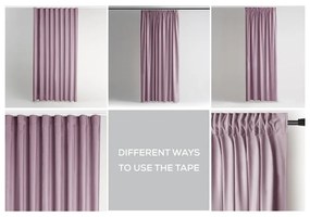 Tenda parzialmente oscurante rosa chiaro in velluto 140x270 cm Pleat – Restilo