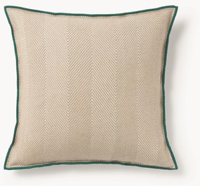 Copricuscino con motivo a spina di pesce Agatha