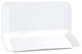 Teglia da Cucina Quid Basic Rettangolare Ceramica Bianco (6 Unità) (31 x 18 cm)
