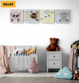 Set di quadri – Animali in versione per bambini