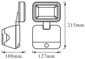Ledvance - LED Applique da esterno con sensore BATTERY LED/4W/4xD IP54