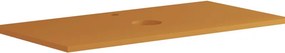 Top per lavabo Niwa con lavorazione L 90 x H 1.8 x P 46 cm laccato opaco senape truciolare