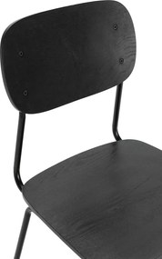 Set di sedie da pranzo nere 2 pz Aira - Marckeric