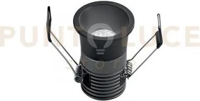 Incasso dot r5da nero tondo 5w 600lm cct 3000k / 4000k  4x5,5cm