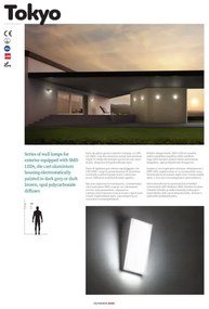 Redo 90015 - Applique LED per esterni TOKYO LED/12W/230V IP54