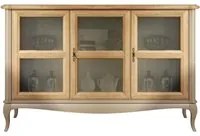 Madia credenza provenzale in legno 3 porte l.141 p.47 h.90 - Mobili 2G