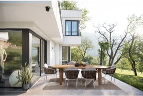 Sedia da esterno bianca in metallo Maribela – Bizzotto