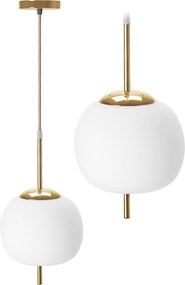 Lampada Da Soffitto Pensile Di Vetro Palla Bianco APP669-1CP