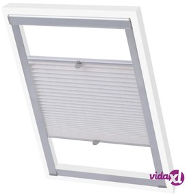 vidaXL Tenda Plissettata Oscurante Bianca C04