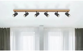 Globo 57911-6DG - Faretto ROBBY 6xGU10/35W/230V marrone/nero