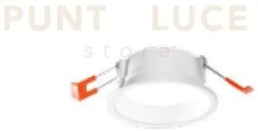 Lost faretto led da incasso 4000k 630lm 9w ip20 bianco 9cm