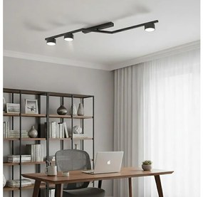 Plafoniera da soffitto SKAN 3xGX53/12W/230V nera