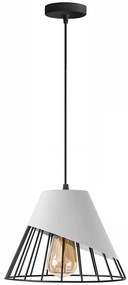 LAMPA DA SOFFITTO PENSILE PARALUME METALLO BIANCO APP228-1CP