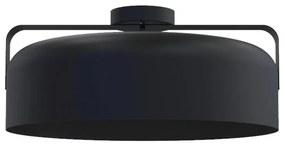 Plafoniera moderno Hug Ø 40 cm nero IP20, 1XE27