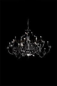 Lampadario metaswan nero, 24  luci attacco g4. diametro 110 cm, alt...