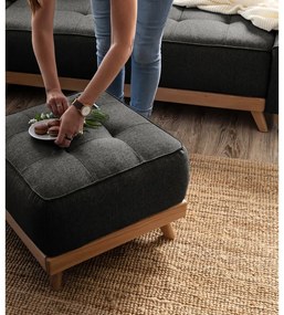 Poggiapiedi grigio scuro Dazzling Daisy - Miuform