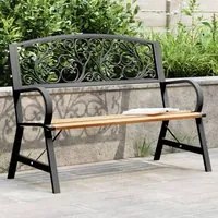 Panchina da Giardino 120 cm in Legno 366540