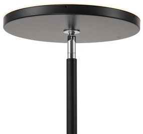 Lampada da terra moderna nera con LED dimmerabile RGB con telecomando - Sjors