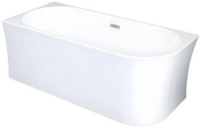 Vasca angolare 228 litri 170 x 75 x 59 cm Bianco Acrilico - Angolo a sinistra - PONTICOLA