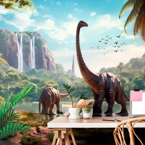 Carta da parati – Terra inesplorata dei dinosauri