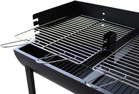 Barbecue a Carbonella 100x47x94 h cm in Acciaio Nero...